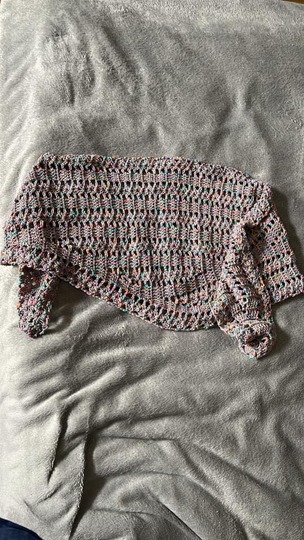 Häkelanleitung flaches Tuch/Stola/Schal Oceana