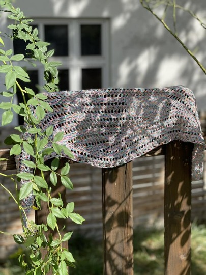 Häkelanleitung flaches Tuch/Stola/Schal Oceana