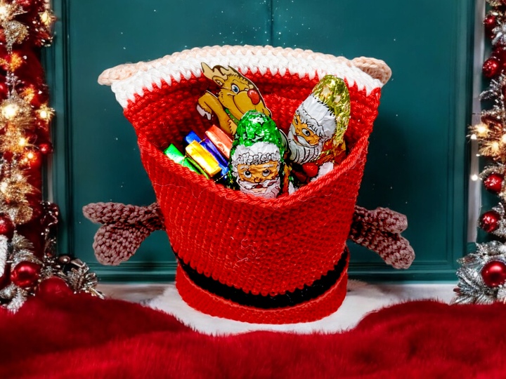 Geschenktaschen Set Weihnachten - Häkelanleitung