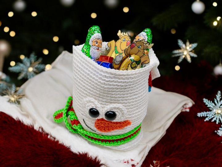 Geschenktaschen Set Weihnachten - Häkelanleitung