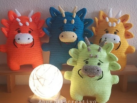 Häkelanleitung Knuddelino-Drache Chiu-Chiu