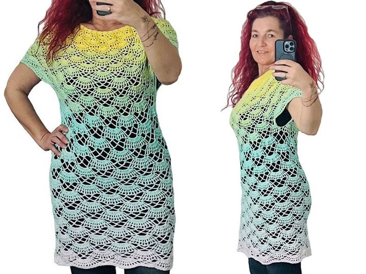 Häkelanleitung Rundpasse Kleid Jordan