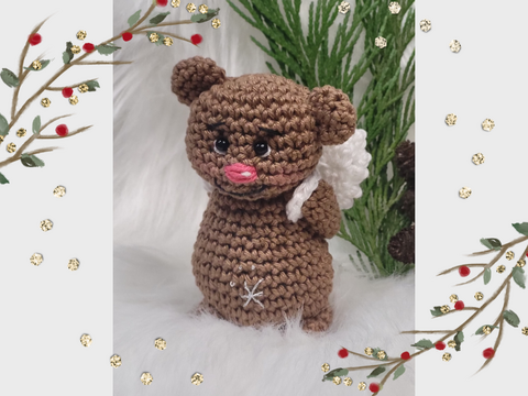 Häkelanleitung Bo Weihnachtsbär