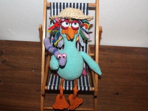 Früher Vogel und sein Freund der Wurm Häkelanleitung deutsch und englisch