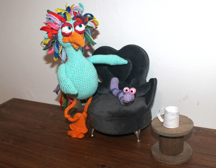 Früher Vogel und sein Freund der Wurm Häkelanleitung deutsch und englisch