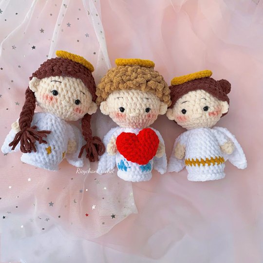Little Angel Crochet Pattern - Amigurumi Angel - PDF pattern in English
