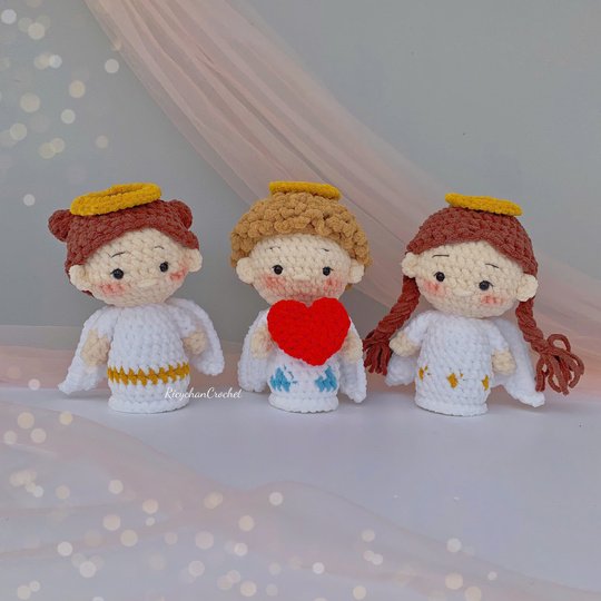 Little Angel Crochet Pattern - Amigurumi Angel - PDF pattern in English