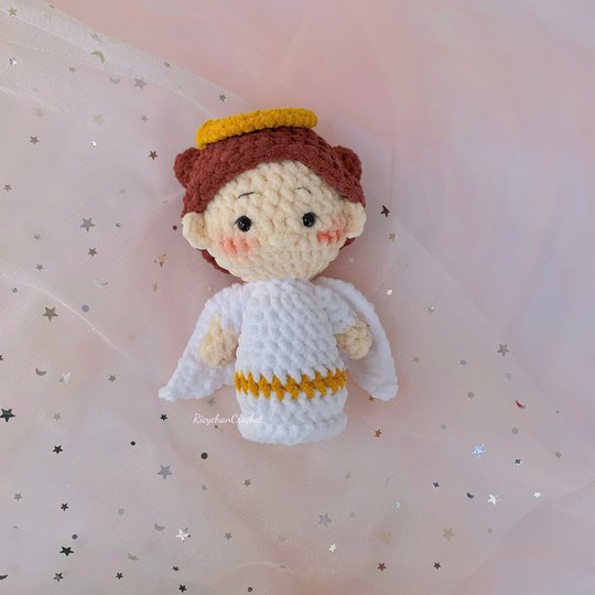Little Angel Crochet Pattern - Amigurumi Angel - PDF pattern in English