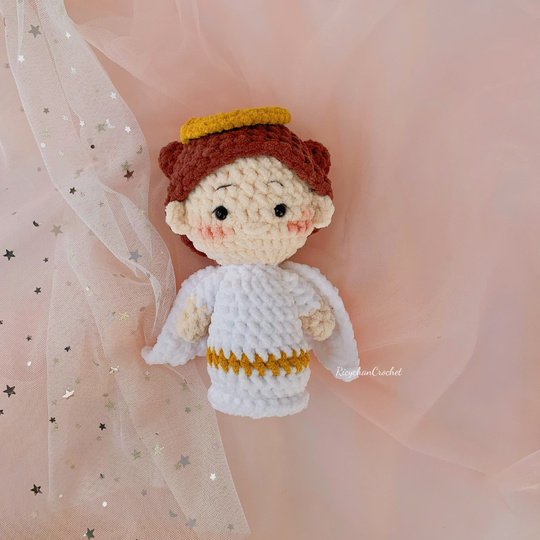 Little Angel Crochet Pattern - Amigurumi Angel - PDF pattern in English