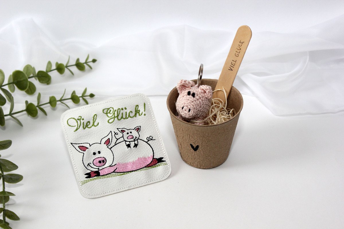 Stickdatei Schweinemama Schwein SET Glücksbringer Glück - Bild 8