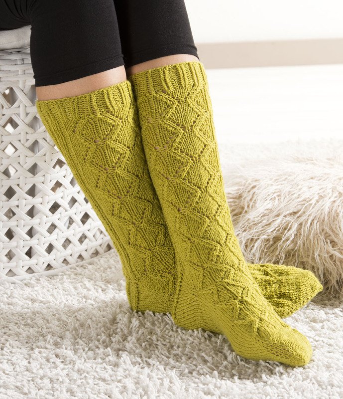 Socken im Snake-Style-Muster
