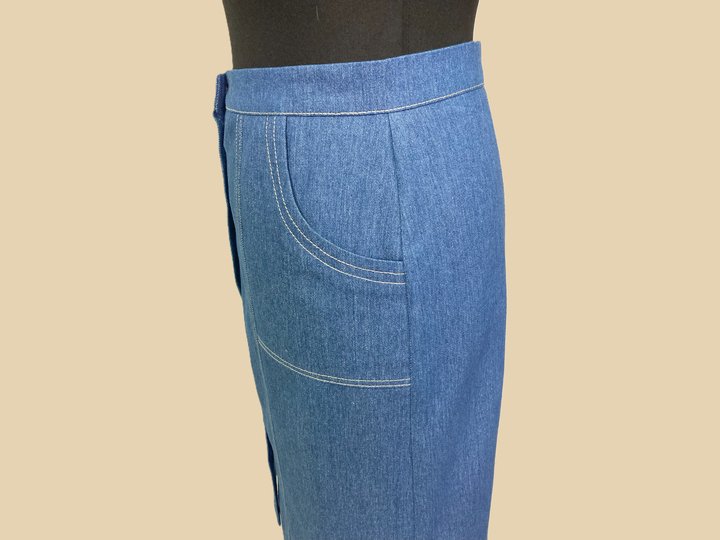 Jeansrock PDF Schnittmuster und Nähanleitung