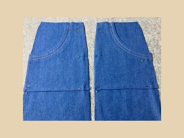 Jeansrock PDF Schnittmuster und Nähanleitung