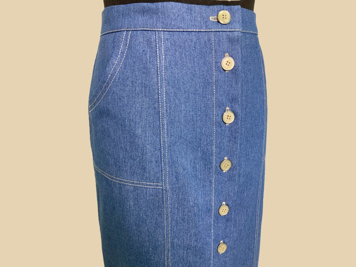 Jeansrock PDF Schnittmuster und Nähanleitung