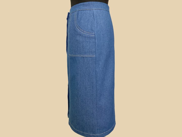 Jeansrock PDF Schnittmuster und Nähanleitung