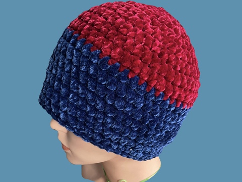 Häkelanleitung Flauschmütze / Wintermütze - Doppelanleitung 2 Mützen