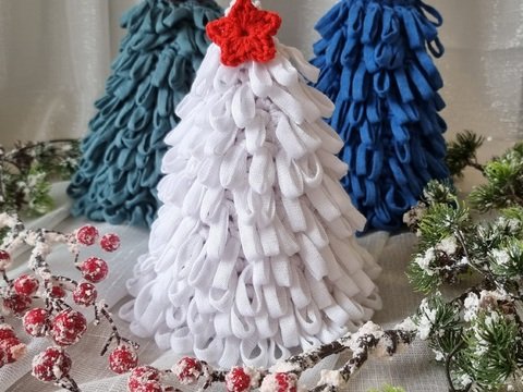 "bunte Tannenbäume" häkeln PDF-Anleitung