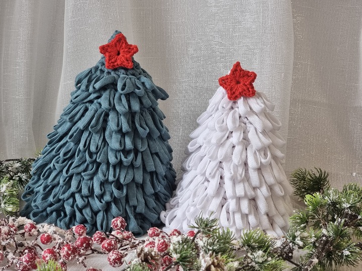 "bunte Tannenbäume" häkeln PDF-Anleitung