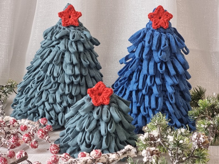 "bunte Tannenbäume" häkeln PDF-Anleitung