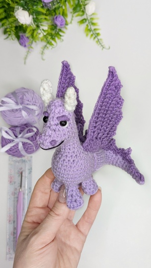 Magnar the Dragon crochet pattern, amigurumi dragon pattern