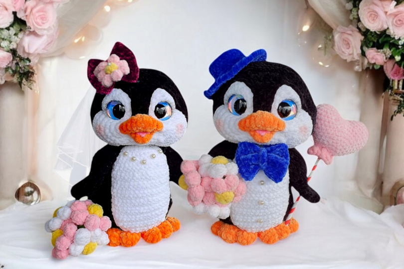 crochet pattern The Penguin Wedding
