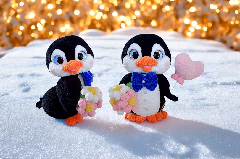 crochet pattern The Penguin Wedding