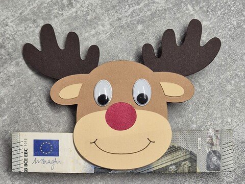 Geschenkanhänger Elch / Rentier – Plotter als SVG oder Schere: PDF 3 Größen