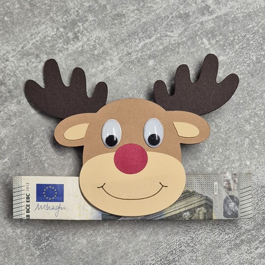 Gift Tag Moose / Reindeer – Plotter SVG or Scissors: PDF 3 Sizes