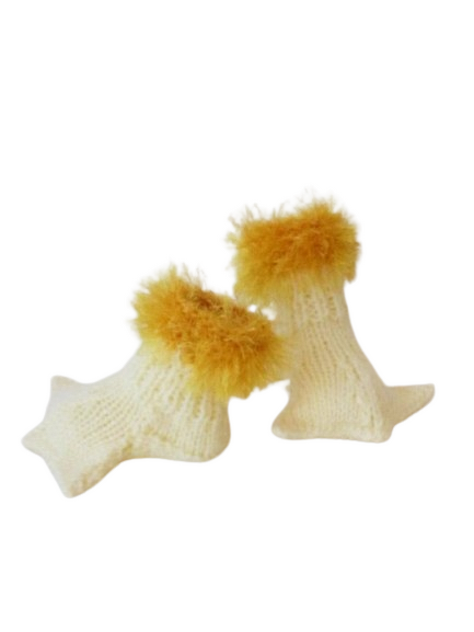 TeaCosyFolk's Ducks Feet Booties Knitting Pattern - Frogs Feet Too! - Image 4