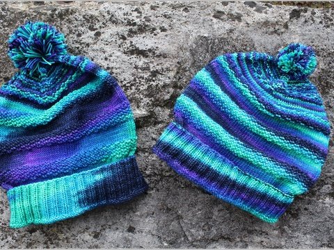 Kindermütze "Polarlicht" - Mütze in 2 Größen