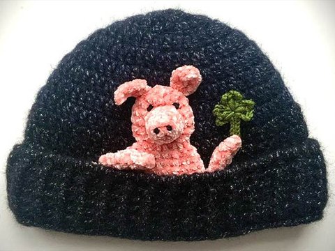 Mütze mit GlücksSchweinchen