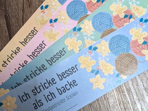 Banderole für Weihnachtssocken