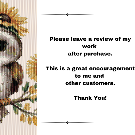 Wisdom Perch Tapestry Pattern