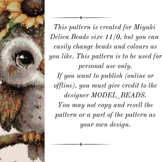 Wisdom Perch Tapestry Pattern