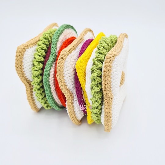 Club Sandwich Stapelturm Häkelanleitung