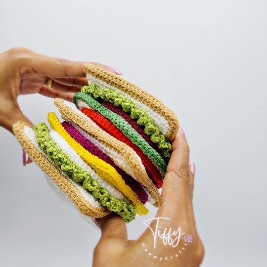 Club Sandwich Stapelturm Häkelanleitung