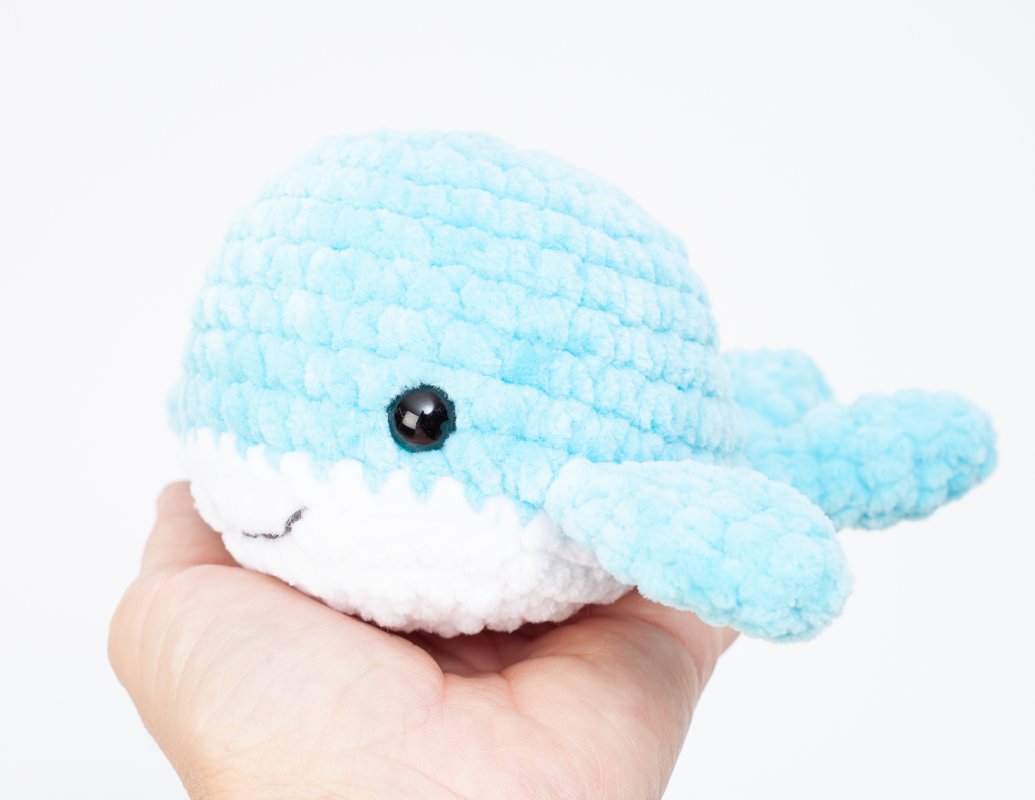 No sew whale crochet pattern, easy crochet whale amigurumi - Image 4