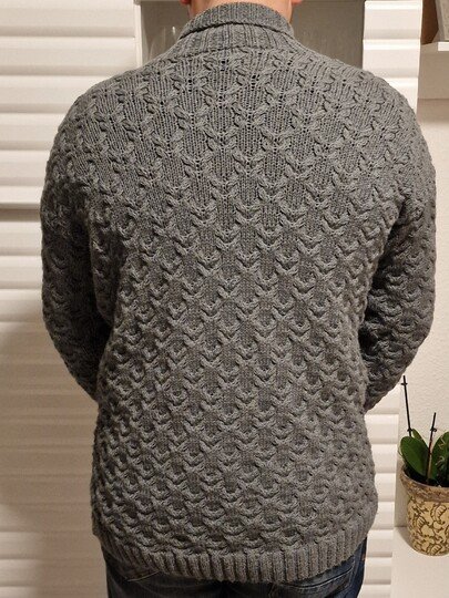 Strickanleitung f&uuml;r die Herrenjacke "Elvis"