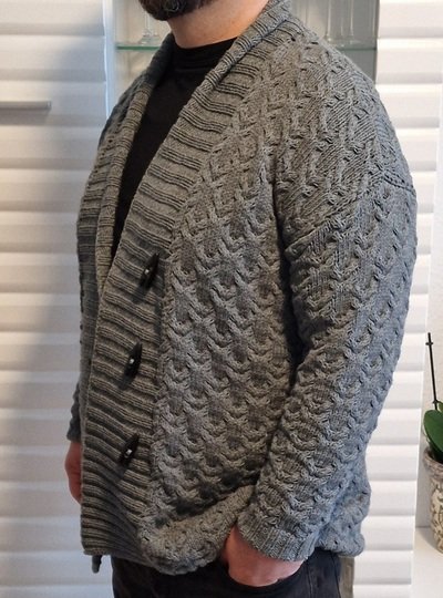 Strickanleitung f&uuml;r die Herrenjacke "Elvis"