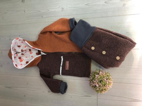 Wollwalkapuzenjacke "Maryam"