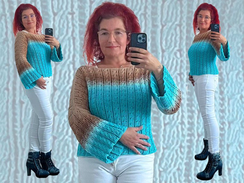 Häkelanleitung 1 Bobbel Zopfmuster Pullover Coleta