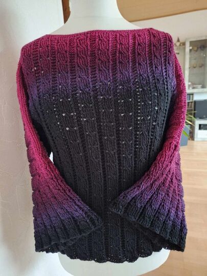 Häkelanleitung 1 Bobbel Zopfmuster Pullover Coleta