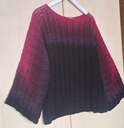 Häkelanleitung 1 Bobbel Zopfmuster Pullover Coleta