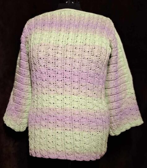 Häkelanleitung 1 Bobbel Zopfmuster Pullover Coleta