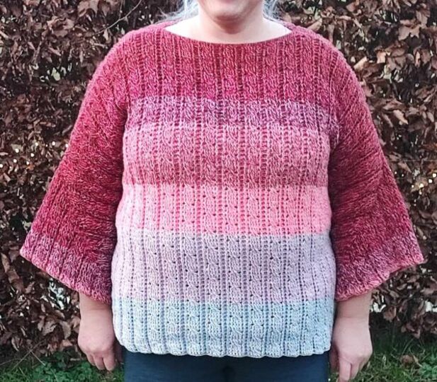 Häkelanleitung 1 Bobbel Zopfmuster Pullover Coleta