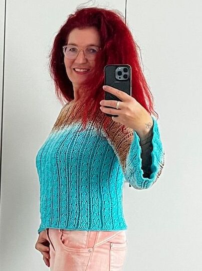 Häkelanleitung 1 Bobbel Zopfmuster Pullover Coleta