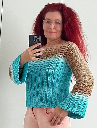 Häkelanleitung 1 Bobbel Zopfmuster Pullover Coleta