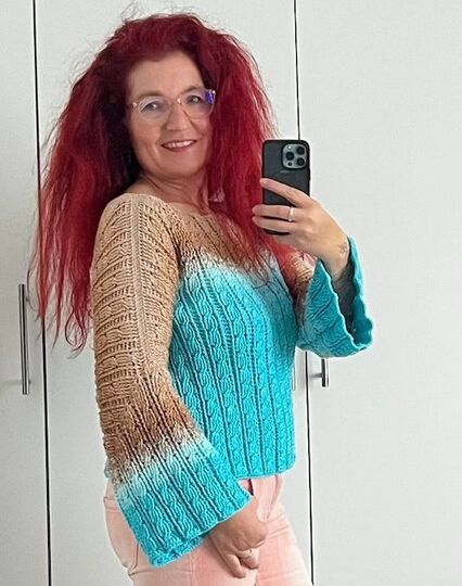 Häkelanleitung 1 Bobbel Zopfmuster Pullover Coleta