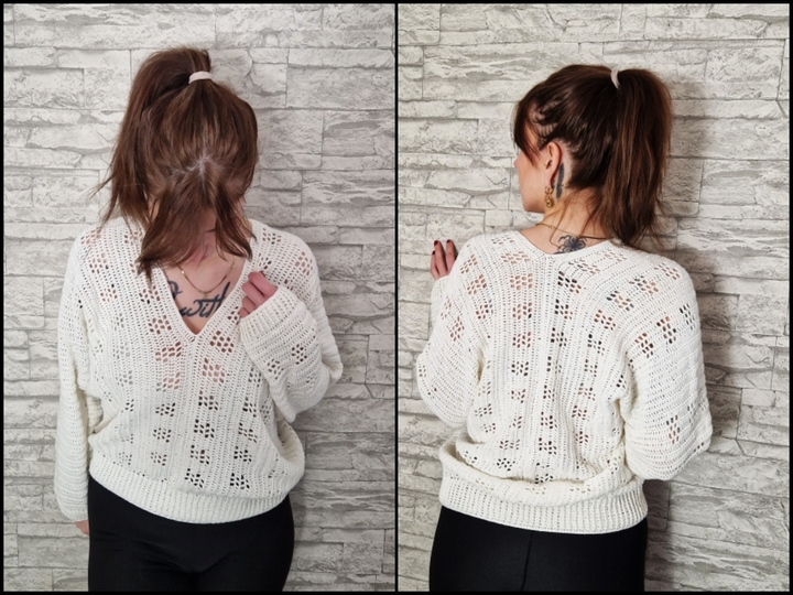 245 Häkelanleitung Pullover Strandfeeling