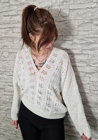 245 Häkelanleitung Pullover Strandfeeling